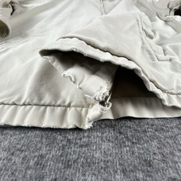 Vintage Rainforest Harrington Jacket Men's Sz L Beige Khaki Twill Zip Up READ! - Picture 14 of 14